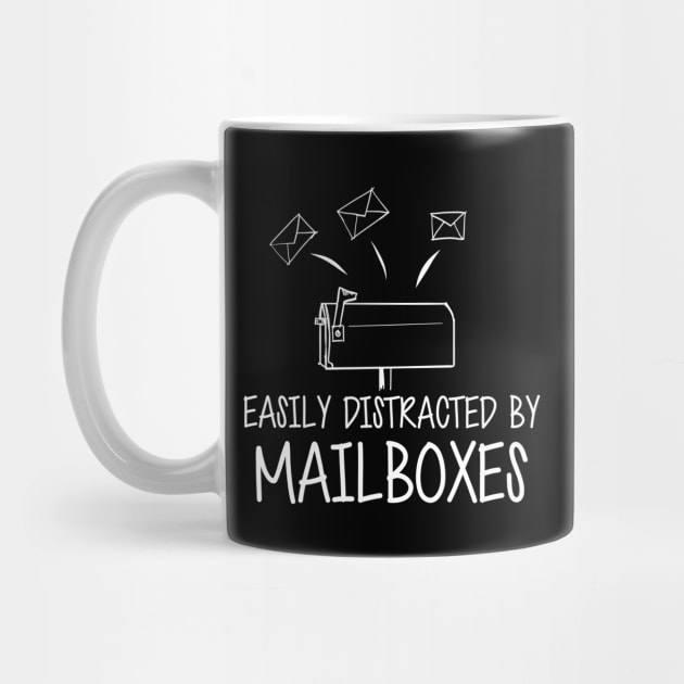 Mailman - Easily distracted by mailboxes w by KC Happy Shop